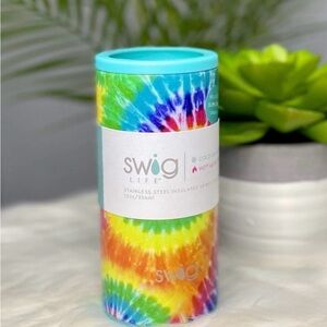 SWIG SWIRLED PEACE 12OZ SKINNY CAN COOLER